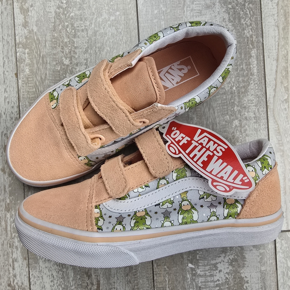 Vans Old Skool Velcro Holiday Unicorns Pink